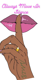 AMIS ALWAYS MOVE IN SILENCE logo