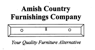 AMISH COUNTRY FURNISHINGS COMPANY YOUR QUALITY FURNITURE ALTERNATIVE logo