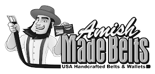 AMISH MADE BELTS USA HANDCRAFTED BELTS & WALLETS logo