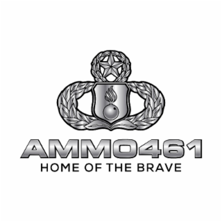 AMMO461 HOME OF THE BRAVE logo
