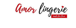 AMOR LINGERIE MADE FOR LOVE logo
