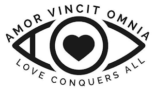 AMOR VINCIT OMNIA LOVE CONQUERS ALL logo