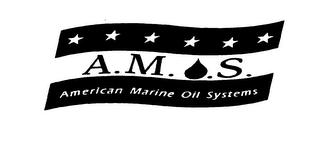 A.M.O.S.  AMERICAN MARINE OIL SYSTEMS logo