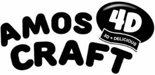 AMOS CRAFT 4D 3D + DELICIOUS logo
