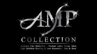 AMP COLLECTION EXCLUSIVE CUTS BARBERSHOP/ PLATINUM LADIES BEAUTY SALON/ HIGH DEFINITION DETAILING & AUTO RESTORATION / BEST IN SHOW logo
