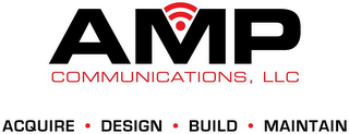AMP COMMUNICATIONS, LLC ACQUIRE · DESIGN · BUILD · MAINTAIN logo