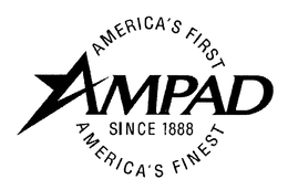 AMPAD SINCE 1888 AMERICA'S FIRST AMERICA'S FINEST logo