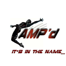 AMP'D IT'S IN THE NAME... logo