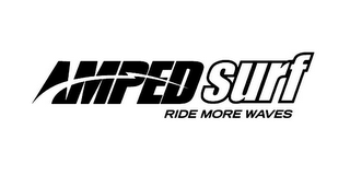 AMPED SURF RIDE MORE WAVES logo