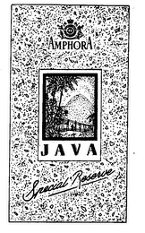AMPHORA JAVA SPECIAL RESERVE AMPHORA SELECTION ESTABLISHED 1753 DE logo