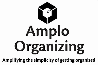 AMPLO ORGANIZING AMPLIFYING THE SIMPLICITY OF GETTING ORGANIZED logo