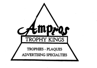 AMPROS TROPHY KINGS TROPHIES PLAQUES ADVERTISING SPECIALTIES logo