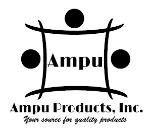 AMPU AMPU PRODUCTS, INC. YOUR SOURCE FOR QUALITY PRODUCTS logo