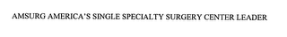 AMSURG AMERICA'S SINGLE SPECIALTY SURGERY CENTER LEADER logo