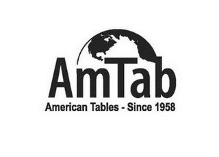 AMTAB AMERICAN TABLES - SINCE 1958 logo