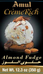 AMUL CRÈMERICH ALMOND FUDGE NET WT. 12.3 OZ (350 G) logo