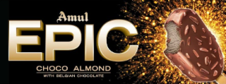 AMUL EPIC CHOCO ALMOND WITH BELGIAN CHOCOLATE logo