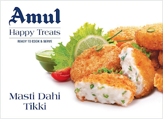 AMUL HAPPY TREATS READY TO COOK & SERVE MASTI DAHI TIKKI logo