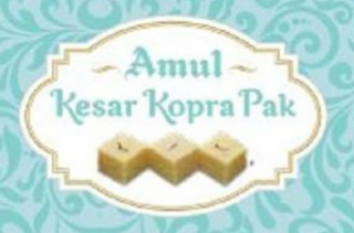 AMUL KESAR KOPRA PAK logo