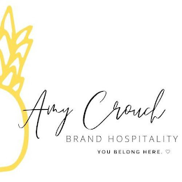 AMY CROUCH BRAND HOSPITALITY YOU BELONG HERE. logo