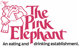AN EATING AND DRINKING ESTABLISHMENT.  THE PINK ELEPHANT logo