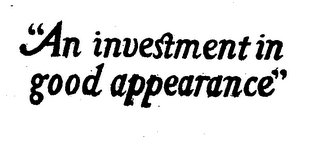 AN INVESTMENT IN GOOD APPEARANCE logo