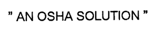 "AN OSHA SOLUTION" logo
