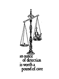 AN OUNCE OF DETECTION IS WORTH A POUND OF CURE logo
