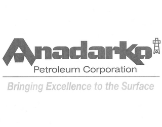 ANADARKO PETROLEUM CORPORATION BRINGING EXCELLENCE TO THE SURFACE logo