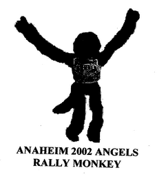 ANAHEIM 2002 ANGELS RALLY MONKEY logo