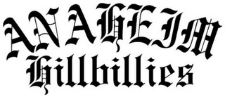 ANAHEIM HILLBILLIES logo