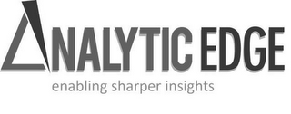 ANALYTIC EDGE ENABLING SHARPER INSIGHTS logo