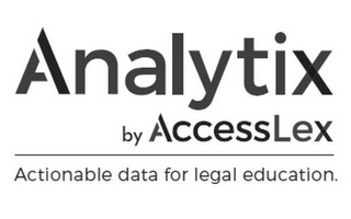 ANALYTIX BY ACCESSLEX ACTIONABLE DATA FOR LEGAL EDUCATION logo