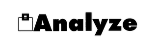 ANALYZE logo