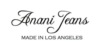 ANANI JEANS MADE IN LOS ANGELES logo