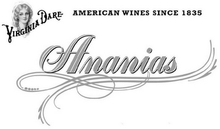 ANANIAS VIRGINIA DARE AMERICAN WINES SINCE 1835 logo