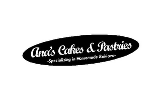 ANA'S CAKES & PASTRIES -SPECIALIZING IN HOMEMADE BAKLAVA- logo
