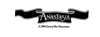 ANASTASIA A 20TH CENTURY FOX PRESENTATION logo
