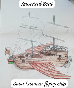 ANCESTRAL BOAT BABA KWANZA FLYING SHIP logo