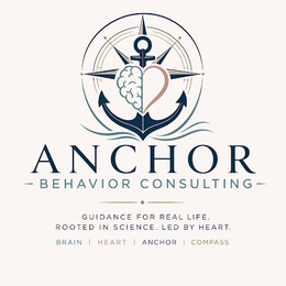 ANCHOR - BEHAVIOR CONSULTING - GUIDANCE FOR REAL LIFE. ROOTED IN SCIENCE. LED BY HEART. BRAIN | HEART | ANCHOR | COMPASS logo