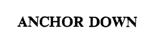 ANCHOR DOWN logo