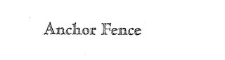 ANCHOR FENCE logo