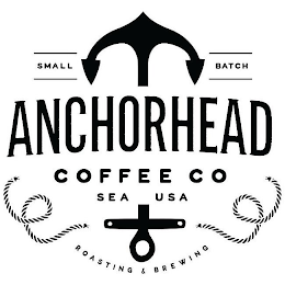 ANCHORHEAD COFFEE CO SMALL BATCH SEA USA ROASTING & BREWING logo