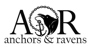 ANCHORS & RAVENS A R logo