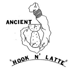 ANCIENT "HOOK N' LATTE" logo
