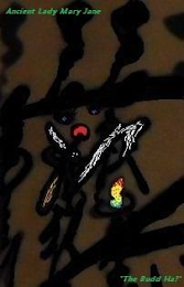 ANCIENT LADY MARY JANE "THE BUDD HA?" logo