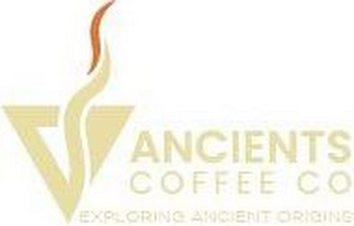 ANCIENTS COFFEE CO EXPLORING ANCIENT ORIGINS logo