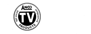 ANCO PRODUCTS TV TOP VALUE AUTOMOTIVE logo
