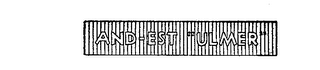 AND EST "ULMER" logo
