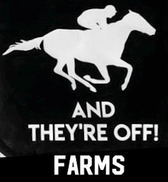 AND THEY'RE OFF FARMS logo